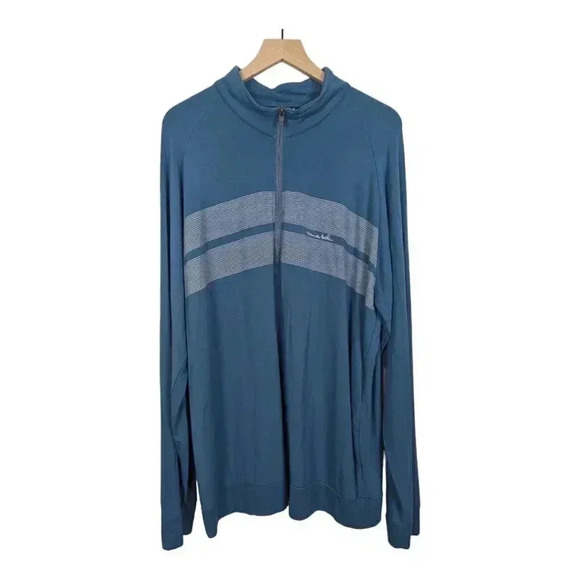 Travis Mathew Golf Quarter Zip Pullover, Blue, Mens XXL - Picture 1 of 13
